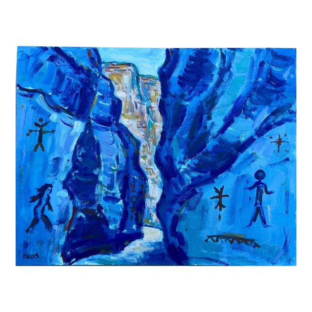 Ancient Passage - Contemporary Narrows Oil Painting For Sale