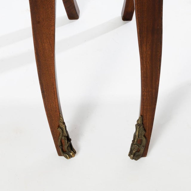 Pair of French Louis XV Style Marble Top 3 Drawer Stands For Sale - Image 15 of 15