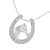 Contemporary .925 Sterling Silver 1/4 cttw Diamond U Shape Pendant Necklace For Sale - Image 3 of 5