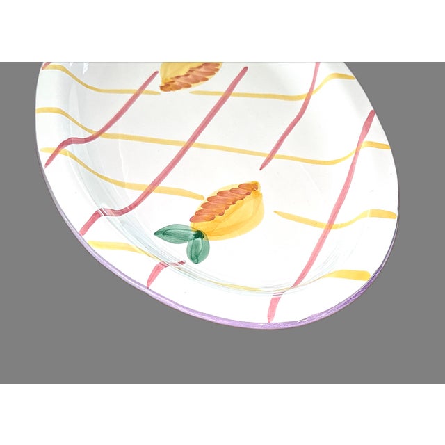 Early 21st Century Vintage Ceramic Platter by Pottery Barn For Sale - Image 5 of 10