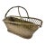 French Woven Silver Metal Wine Bottle Carrier and Server - 1930s For Sale