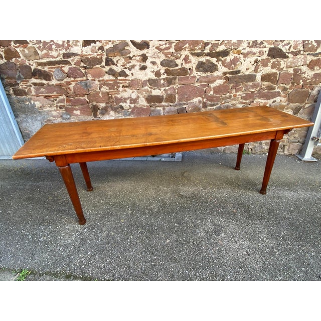 Large Alsatian Bistro Restaurant Cafe Table, 1920s For Sale - Image 13 of 13