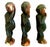 Asian "Three Wise Monkeys" in Carved Wood For Sale - Image 4 of 15
