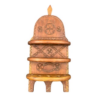 Dated 1741 Fruitwood Spoon Rack For Sale