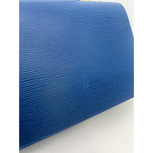 Mid 20th Century Louis Vuitton Blue Epi Concorde Bag For Sale - Image 10 of 12