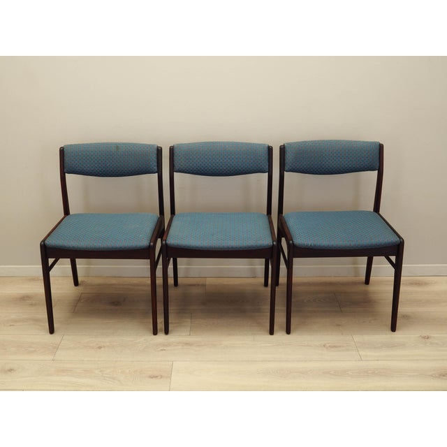 1970s Danish Rosewood Chairs, Denmark, 1970s, Set of 3 For Sale - Image 5 of 17