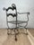 Vintage Wrought Iron Curule Armchair With Sculptural Scrollwork For Sale - Image 9 of 11