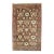 Early 20th Century Zabihi Collection Brown Persian Mahal Throw Rug - 2'4" x 3'9" For Sale