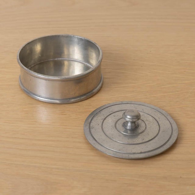 Metal 1930s French Art Deco Vide Poche With Lid For Sale - Image 7 of 10