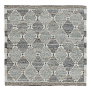 Rug & Kilim’s Custom Scandinavian Outdoor Rug With Geometric Pattern - 8'x10' For Sale