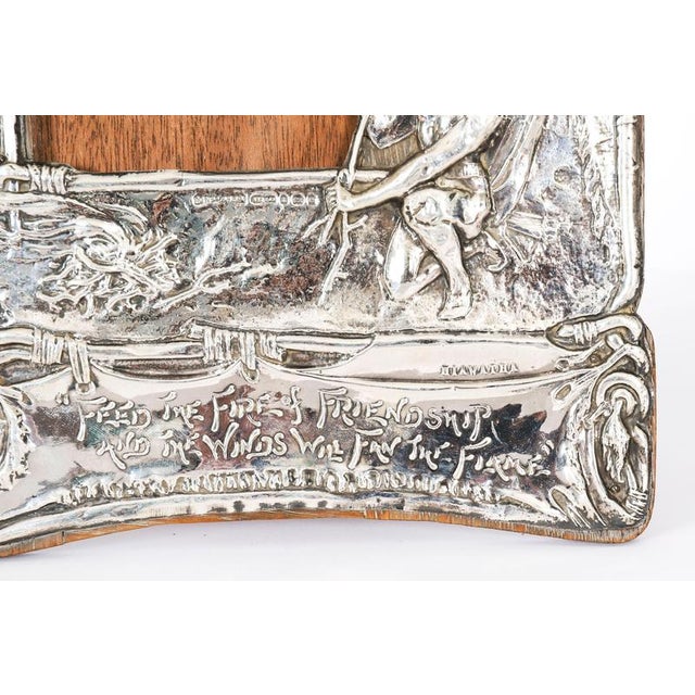 Antique 20th Century Edwardian Sterling Silver Hiawatha Photo Frame from J. Blanckensee & Co. For Sale - Image 3 of 13