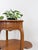 Wood French Provincial Planter Box Stand Side Table Copper Tray Vintage Pair For Sale - Image 7 of 12