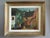 VILLAGE COURTYARD Size: 18.1 x 21.5 inches (including frame) Oil on canvas A mid-century painting that captures the quiet...