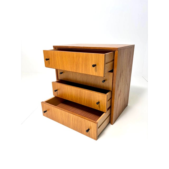 Wood Vintage Chest of Drawers in Oak For Sale - Image 7 of 16