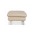 Leather Rossini Stool in Cream Beige from Koinor For Sale - Image 9 of 11