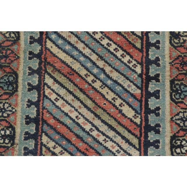 1920s Antique Persian Kurdish Runner Rug With Linear Geometric Design - Rug & Kilim For Sale - Image 5 of 7