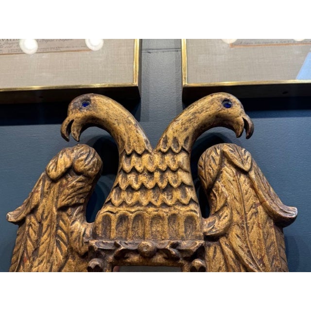 19th Century Italian Giltwood Crest For Sale - Image 4 of 6