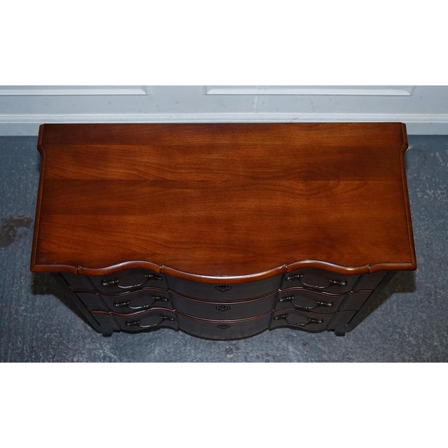 Vintage Georgian Serpentine Fronted Hardwood Chest of Drawers from Ralph Lauren For Sale - Image 9 of 16
