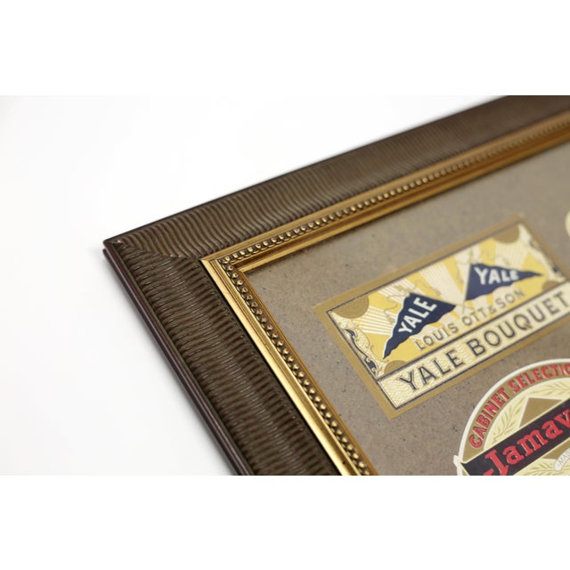 vintage cigar box labels mounted and framed set of 2 chairish