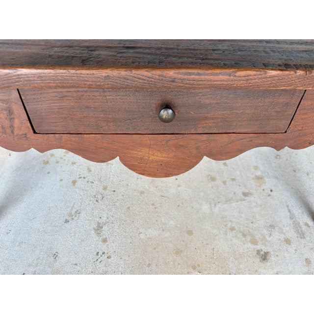 Late 19th Century 19th Century French Provincial Walnut Louis XV Style Bench For Sale - Image 5 of 12