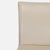 Wood Set of Six Crate & Barrel Lowe Ivory Leather Dining Chairs For Sale - Image 7 of 13