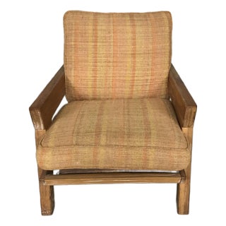 Mid 20th Century Ranch Oak Arm Chair For Sale