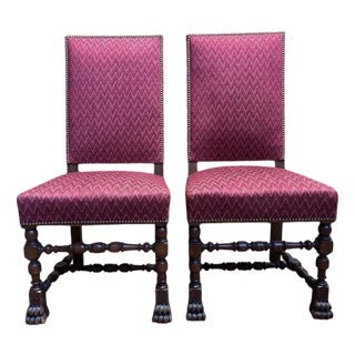 Set of Louis XIII High Renaissance Style Chairs For Sale