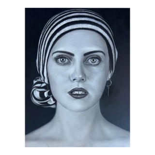 Matt Doust Oil Painting "Baptism" Hyper-Realism Portrait, 2012 For Sale