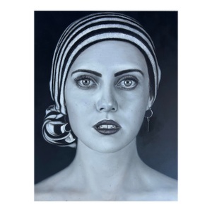 Matt Doust Oil Painting "Baptism" Hyper-Realism Portrait, 2012