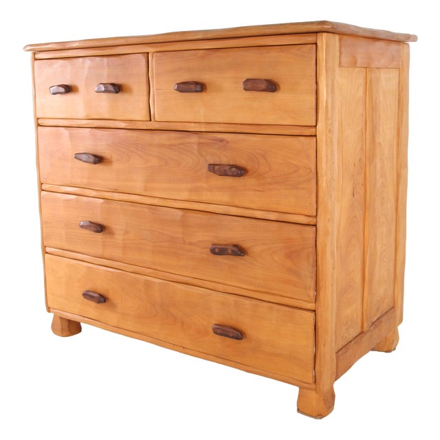 Chest of Drawers in Elm, 1980s For Sale