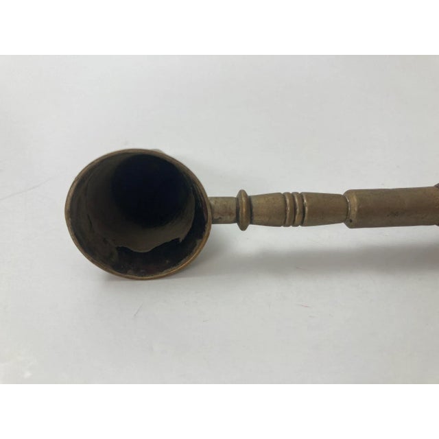 Victorian Antique Metal and Wooden Handle Candle Snuffer For Sale - Image 3 of 7