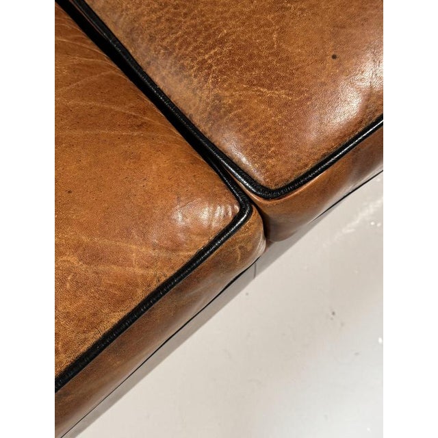 Brown Classic Sheepskin 3-Seater Sofa For Sale - Image 8 of 18