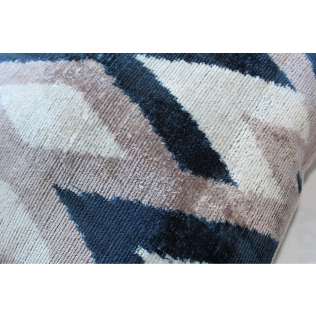 Contemporary Decorative Accent Ikat Pillow For Sale - Image 9 of 12