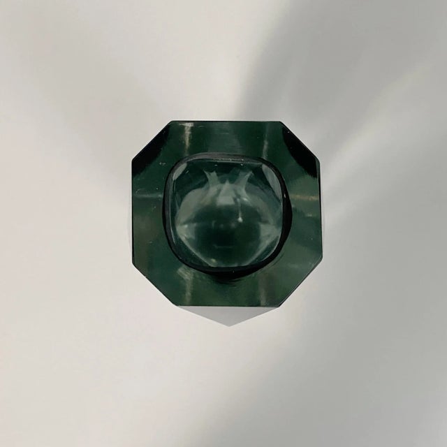 Mid-Century Modern Italian Gray Murano Glass Vase, 1970s For Sale - Image 6 of 13