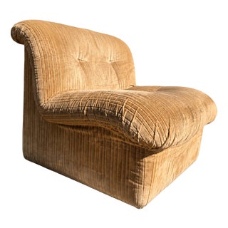 Corduroy Lounge Chair by Mario Bellini for B&B Italia / C&B Italia, 1970s For Sale