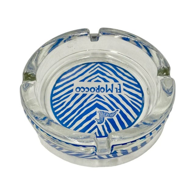 Vintage El Morocco Nyc Nightclub Zebra Glass Ashtray New York For Sale In Washington DC - Image 6 of 13