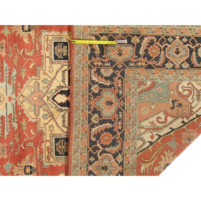 Traditional Pasargad DC Fine Hand Knotted Persian Serapi Design Rug For Sale - Image 3 of 6