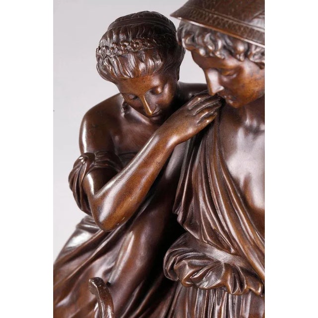 Shepherds of Arcadia Clock by Aizelin and Barbedienne For Sale - Image 3 of 18