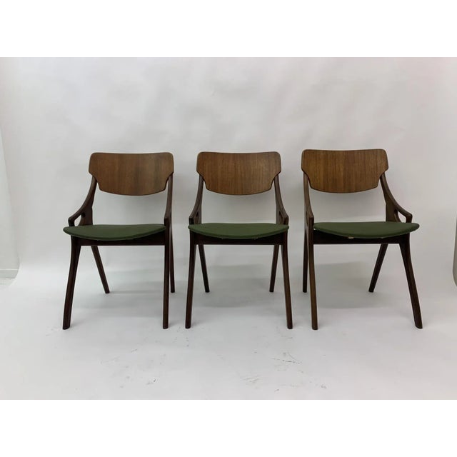 Danish Dining Chairs by Arne Hovmand Olsen, 1950s, Set of 3 For Sale - Image 11 of 18