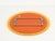 Italian Oval Orange and Pink Beveled Mirror attributed to Antonio Lupi for Cristal Luxor, 1960s For Sale - Image 10 of 18