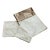 Two Cream and Taupe Jab Damask Fabric King Shams With Matching Bed Scarf For Sale
