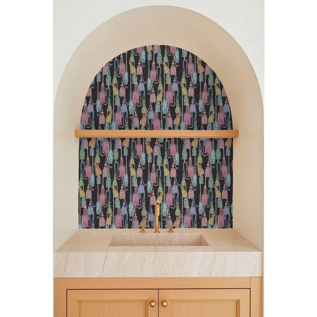 Tassel Trellis is a bold, decorative wallpaper filled with hand-painted watercolor tassels that feel both classic and...