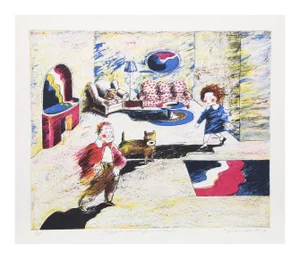 Cliff Ara Condak "Jiggs and Annie" Lithograph