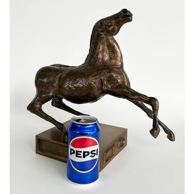 "Cavallo" by Miguel Ortiz Berrocal and Bruno Cassinari, Signed Number #1383/2000 Offered for sale is an abstract bronze...