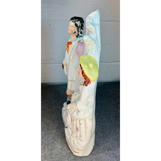 Late 19th Century Antique Staffordshire Figure 30 Miles to London For Sale - Image 5 of 10