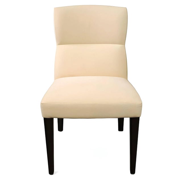 Postmodern 1990s Dakota Jackson "Oh!" Leather Armchair & Side Chairs - Set of 2 For Sale - Image 3 of 5