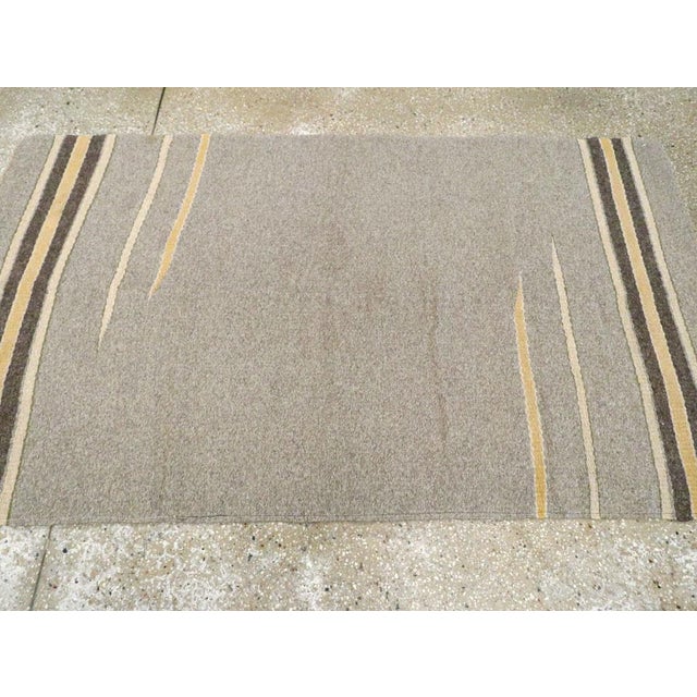 Mid 20th Century Mid-20th Century Handmade European Flat-Weave Kilim Throw Rug For Sale - Image 5 of 9