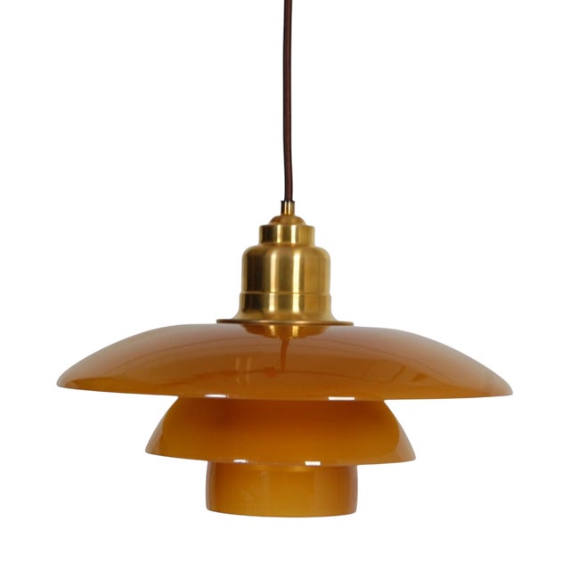 Limited Edition PH3½/3 Amber Pendant Light by Poul Henningsen, 2017 For Sale