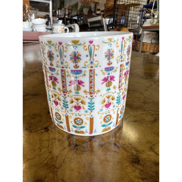Mid 20th Century Vintage German Folk Ceramic Cylinder Cup by Kurt Hammer For Sale - Image 5 of 5