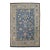 14x20 Hand-Knotted Modern Oushak Style Wool Rug in Indigo Blue & Earthy Motifs For Sale